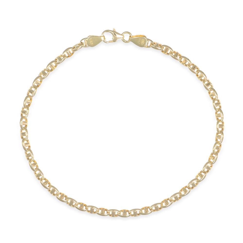 Bracciale Uomo Maglia Marinara in Oro Giallo 18 Kt