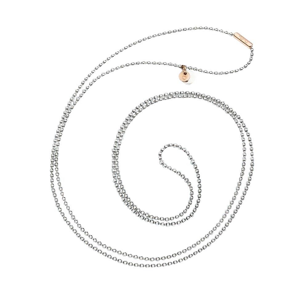Bracciale A Catenina Donna Orphelia Argento 925 – Bicolore, ZA-7385, Con Certificato E Confezione Regalo