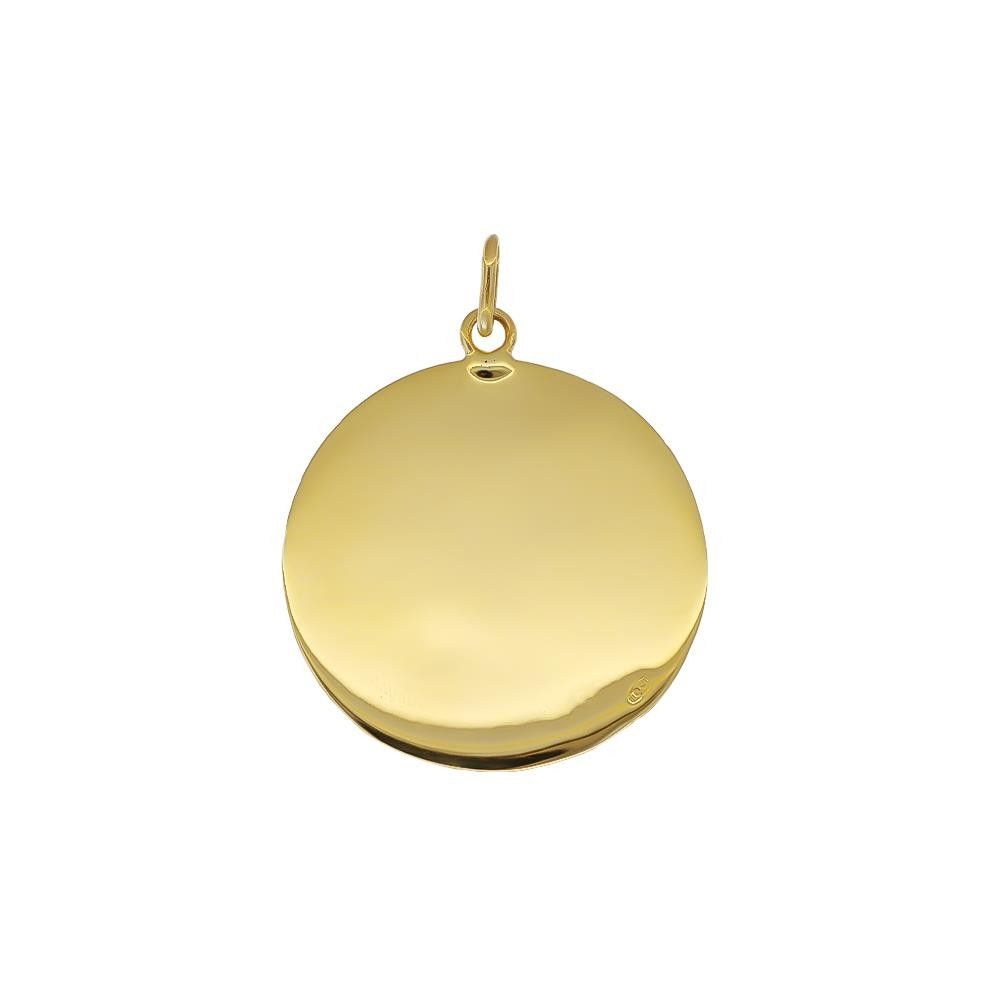 Ciondolo Medaglia Forte Sangallo Nettuno Oro Giallo 18 Kt