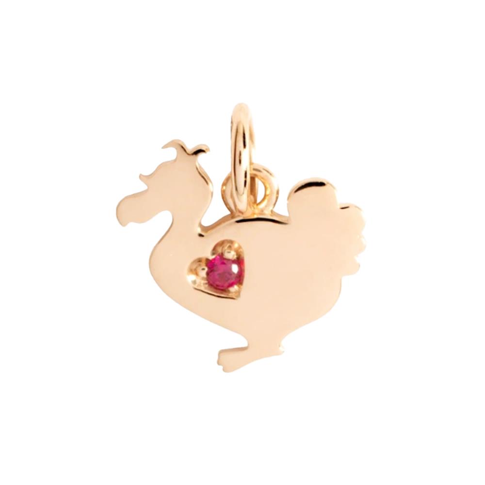 Charm Dodo Lady Dodo Oro Rosa & Rubino