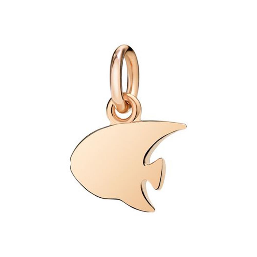 Charm Dodo Pesce Angelo In Oro Rosa 9Kt