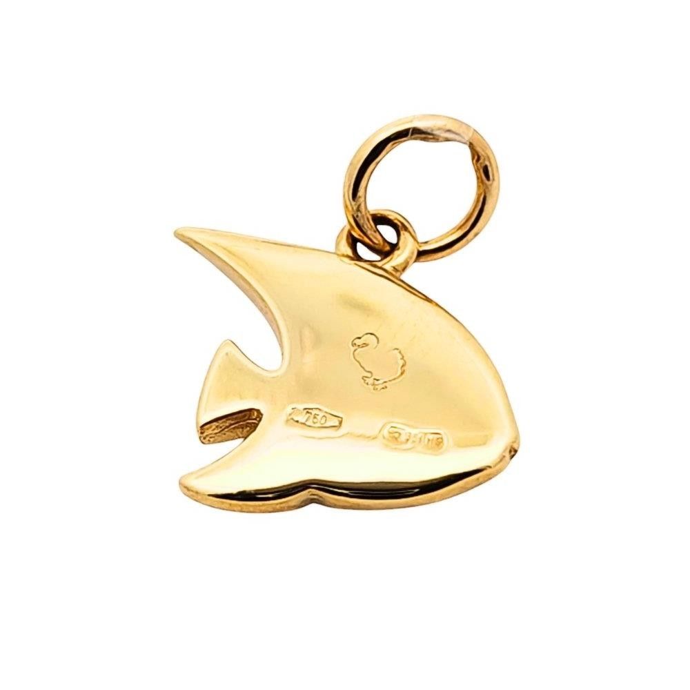 Charm Dodo Pesce Angelo Oro 18 Kt