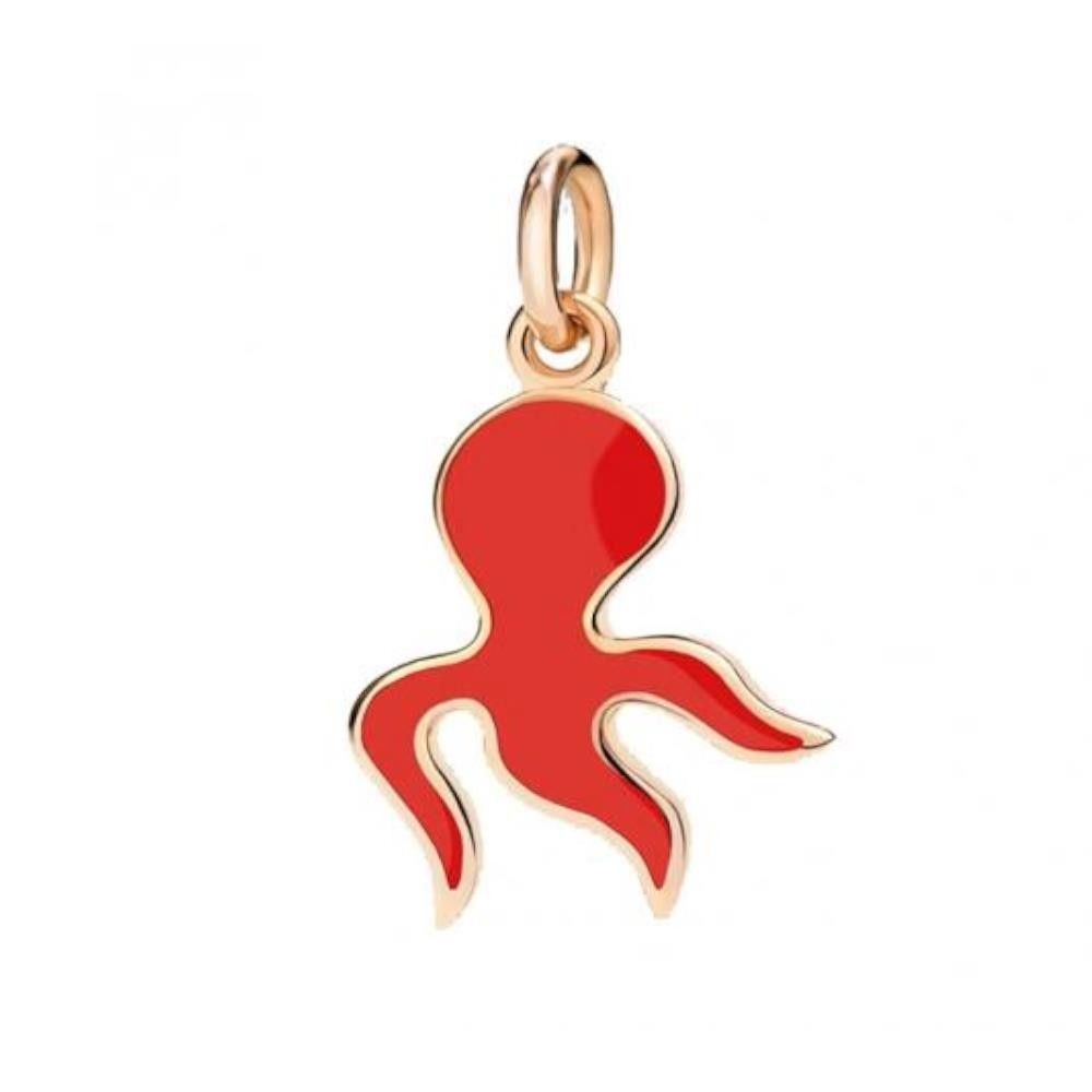Charm Dodo Polpo Smalto Rosso