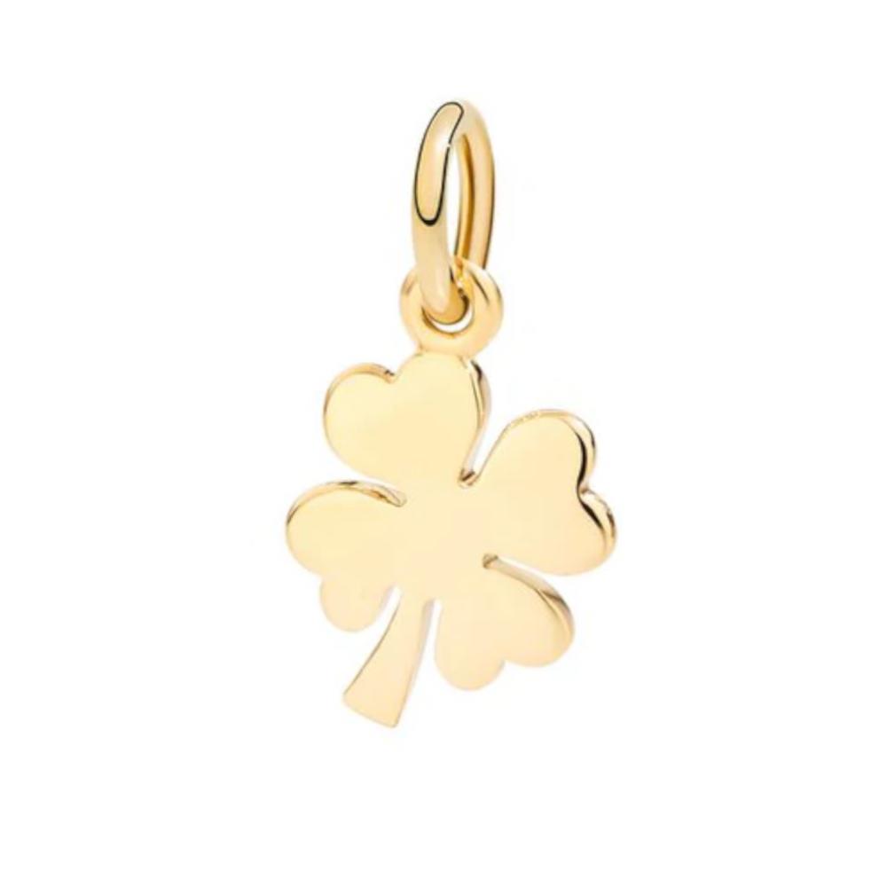 Charm Dodo Quadrifoglio in Oro Giallo 18 Kt