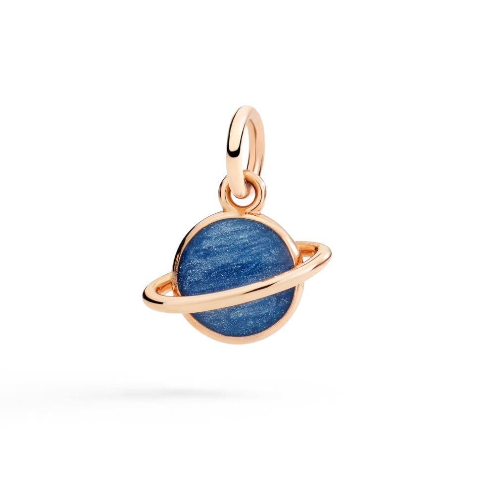 Charm Dodo Rose Gold & Enamel Planet Charm