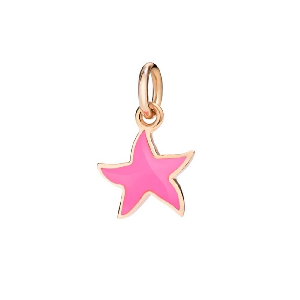 Charm Dodo Stellina Smalto Rosa