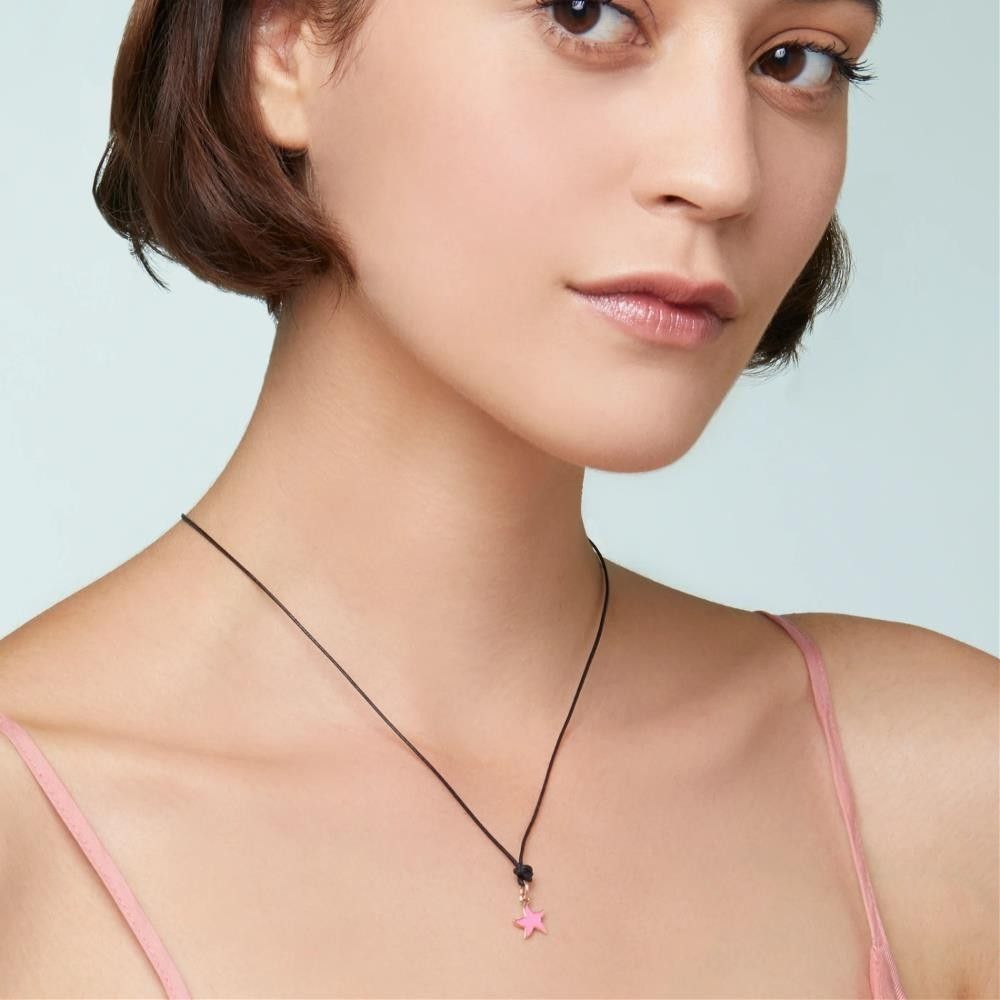 Charm Dodo Stellina Smalto Rosa