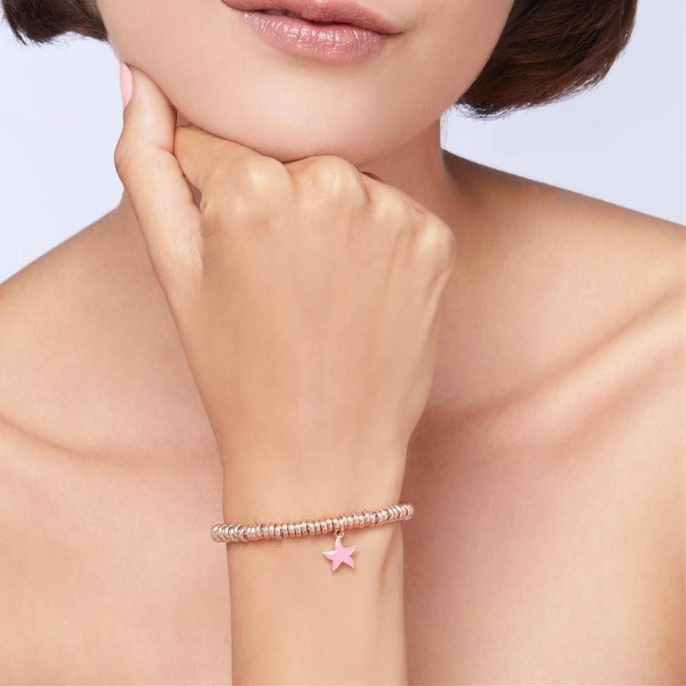 Charm Dodo Stellina Smalto Rosa