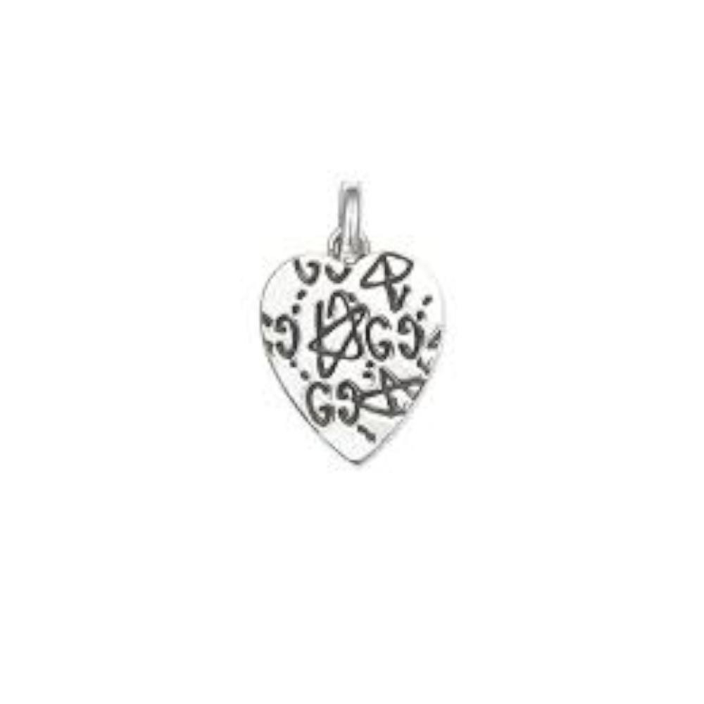 Charm Gucci Ghost Heart in argento