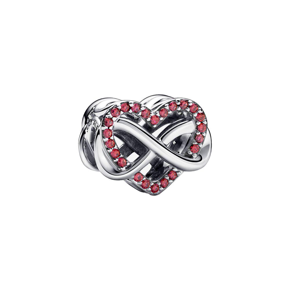 Charm Pandora Cuore Rosso e Infinito