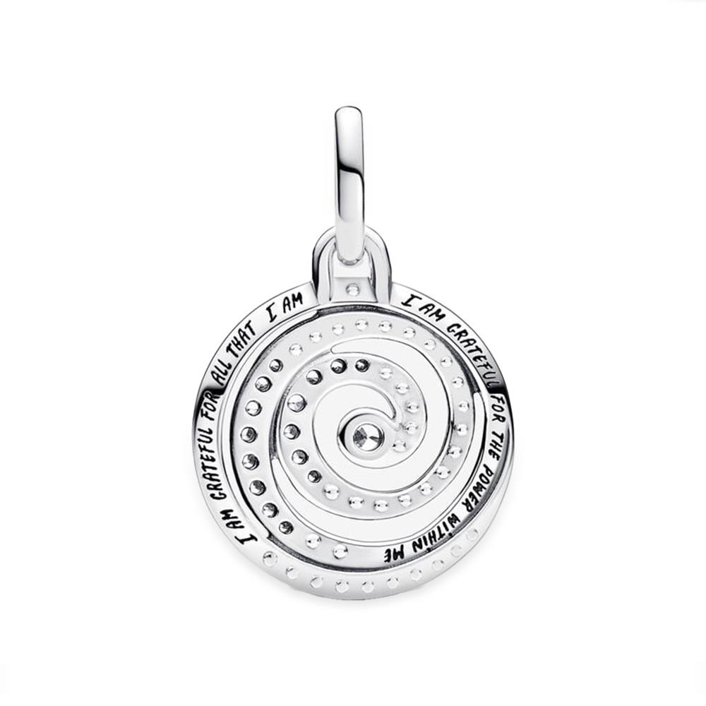 Charm Pandora ME Medallion Gratitude Spiral