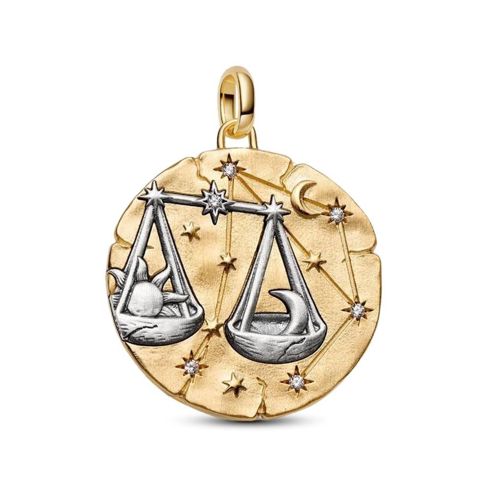 Charm Pandora Medallion XL Bilancia "Aequilibrium Animae"