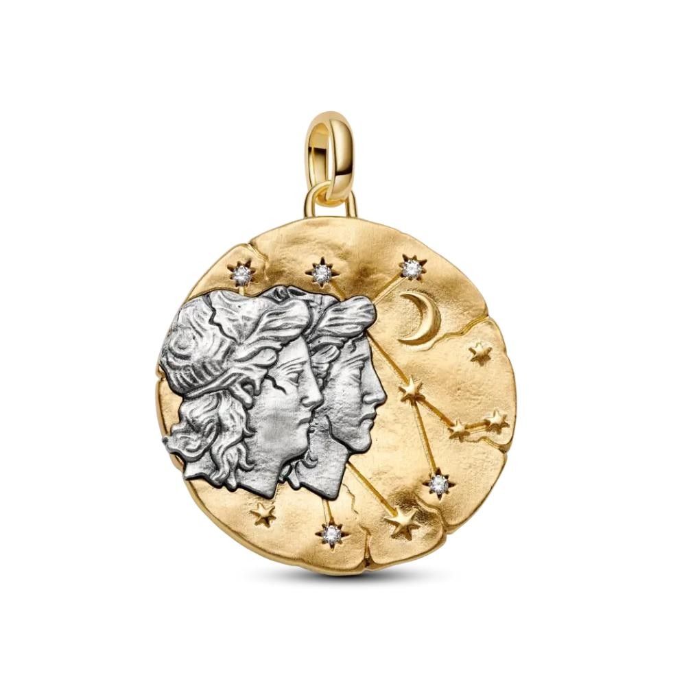 Charm Pandora Medallion XL Gemelli "Sapere Aude"