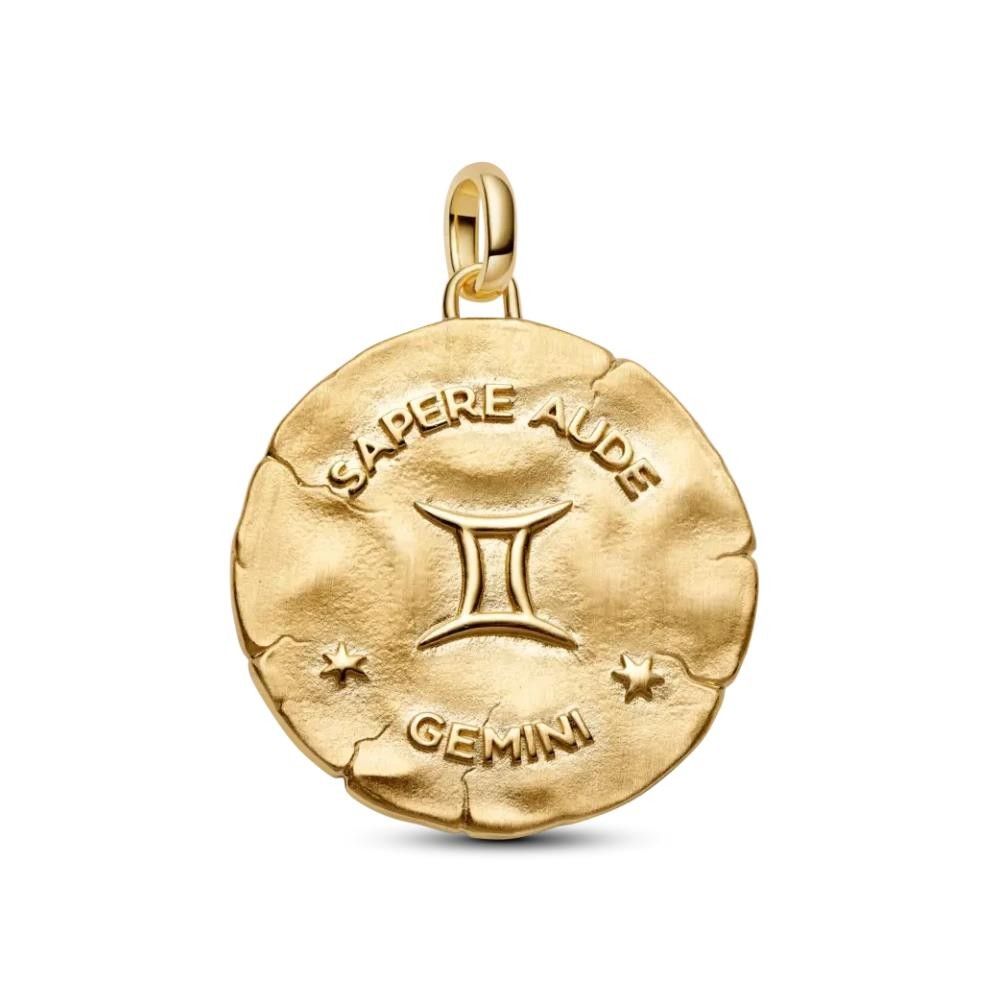 Charm Pandora Medallion XL Gemelli "Sapere Aude"