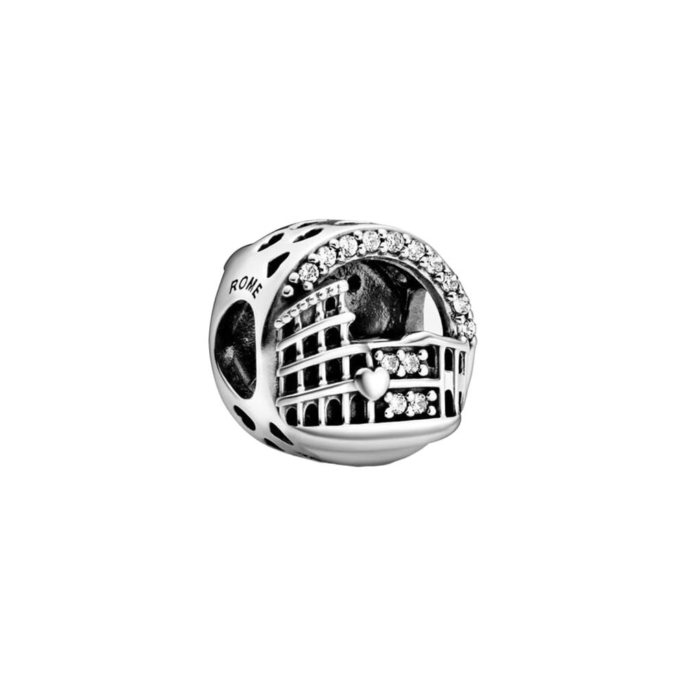 Charm Pandora Openwork stile Colosseo di Roma