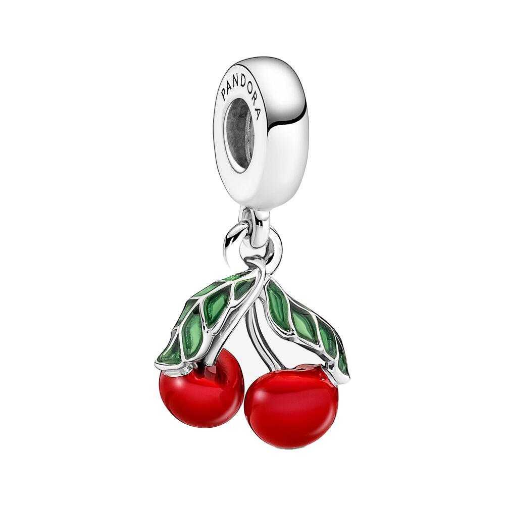 Charm Pandora Pendente Ciliegie Argento