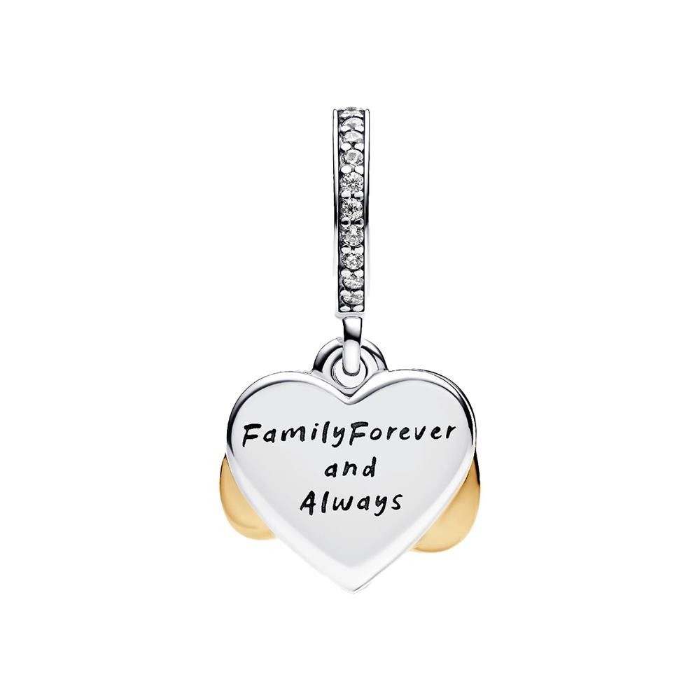 Charm Pandora Pendente Cuore e Infinito Rosa