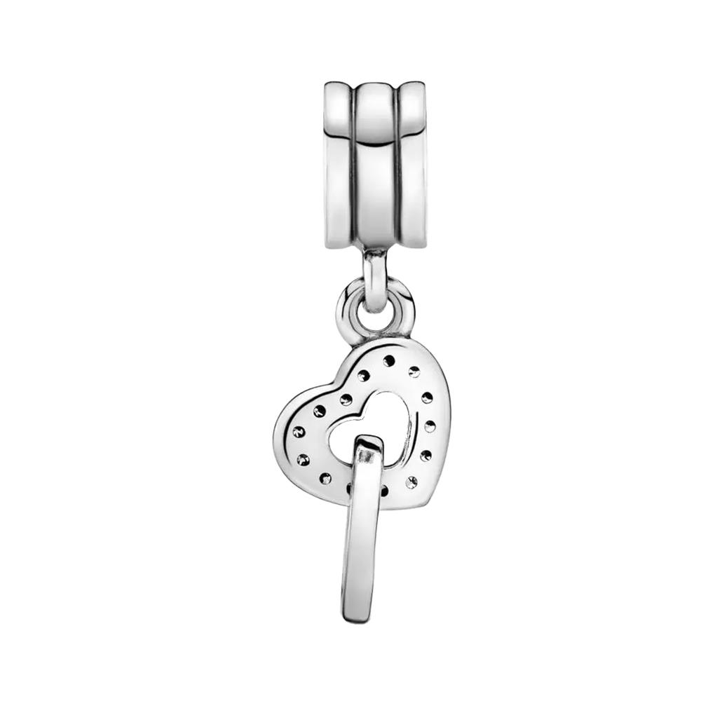 Charm Pandora Pendente Cuori intrecciati