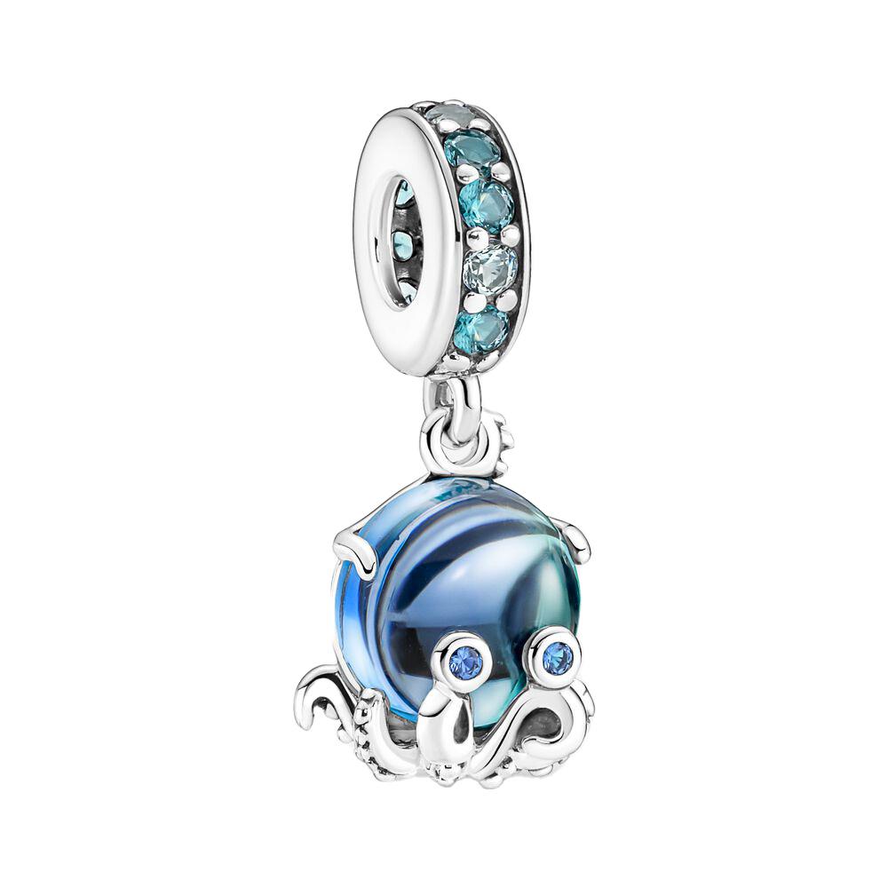 Charm Pandora Pendente Polpo Vetro di Murano