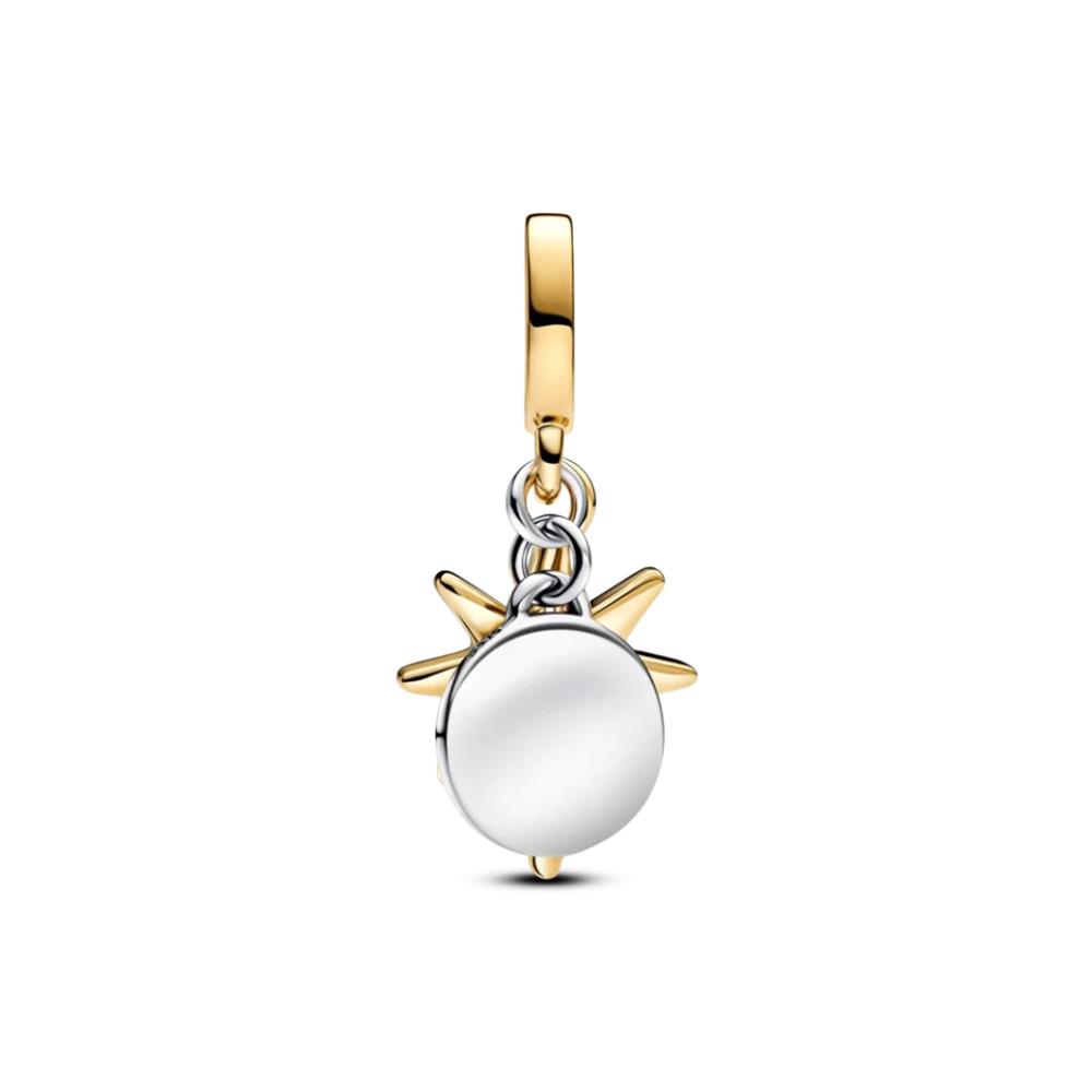 Charm Pandora Pendente Stella Polare da incidere con diamante