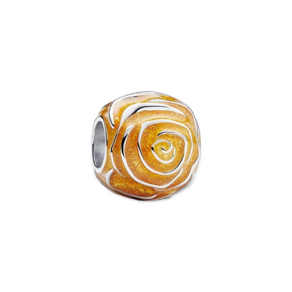 Charm Pandora Rosa Gialla