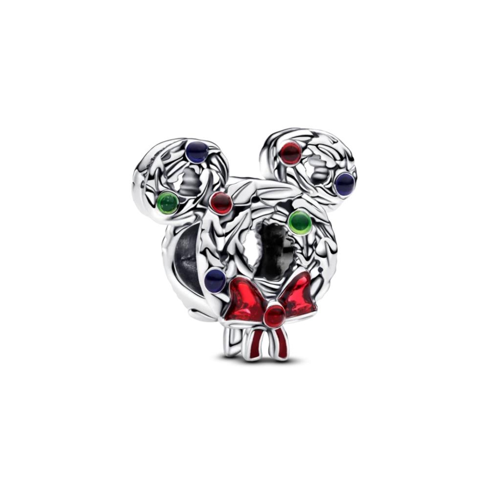 Charm Pandora x Disney, Mickey Mouse, Ghirlanda di Natale