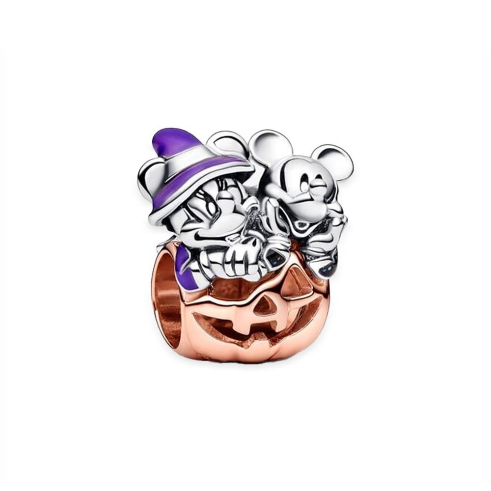 Charm Pandora x Disney, Zucca di Halloween Mickey Mouse & Minnie