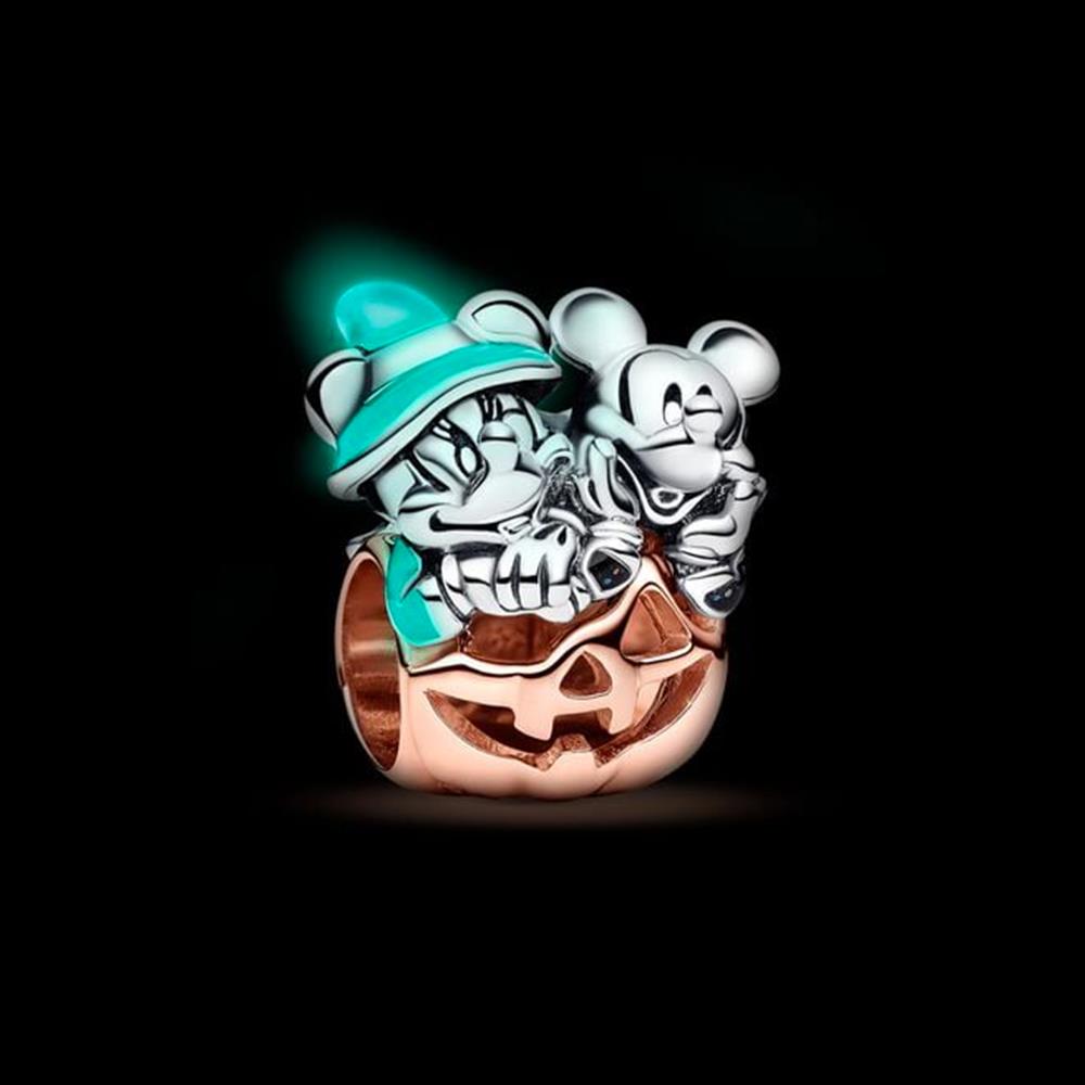 Charm Pandora x Disney, Zucca di Halloween Mickey Mouse & Minnie