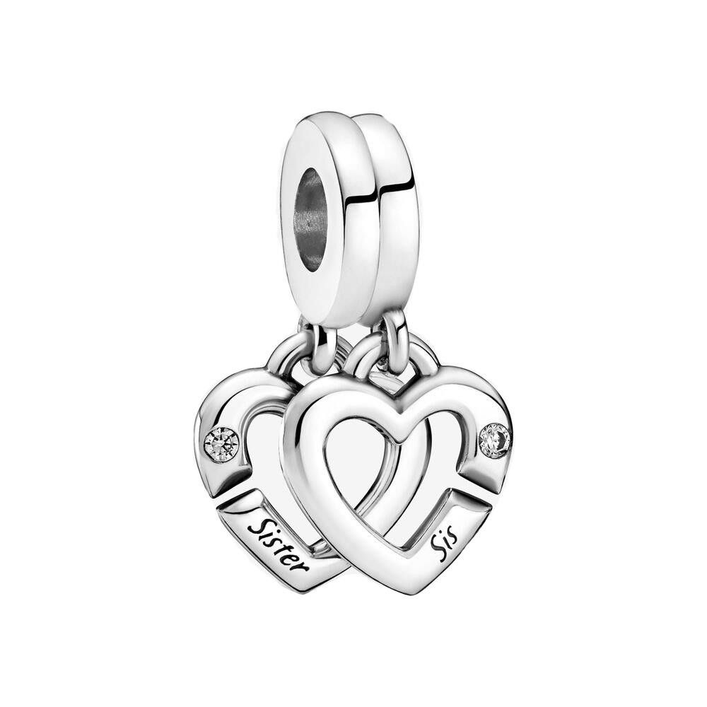 Charm Pendente Sorelle In Argento