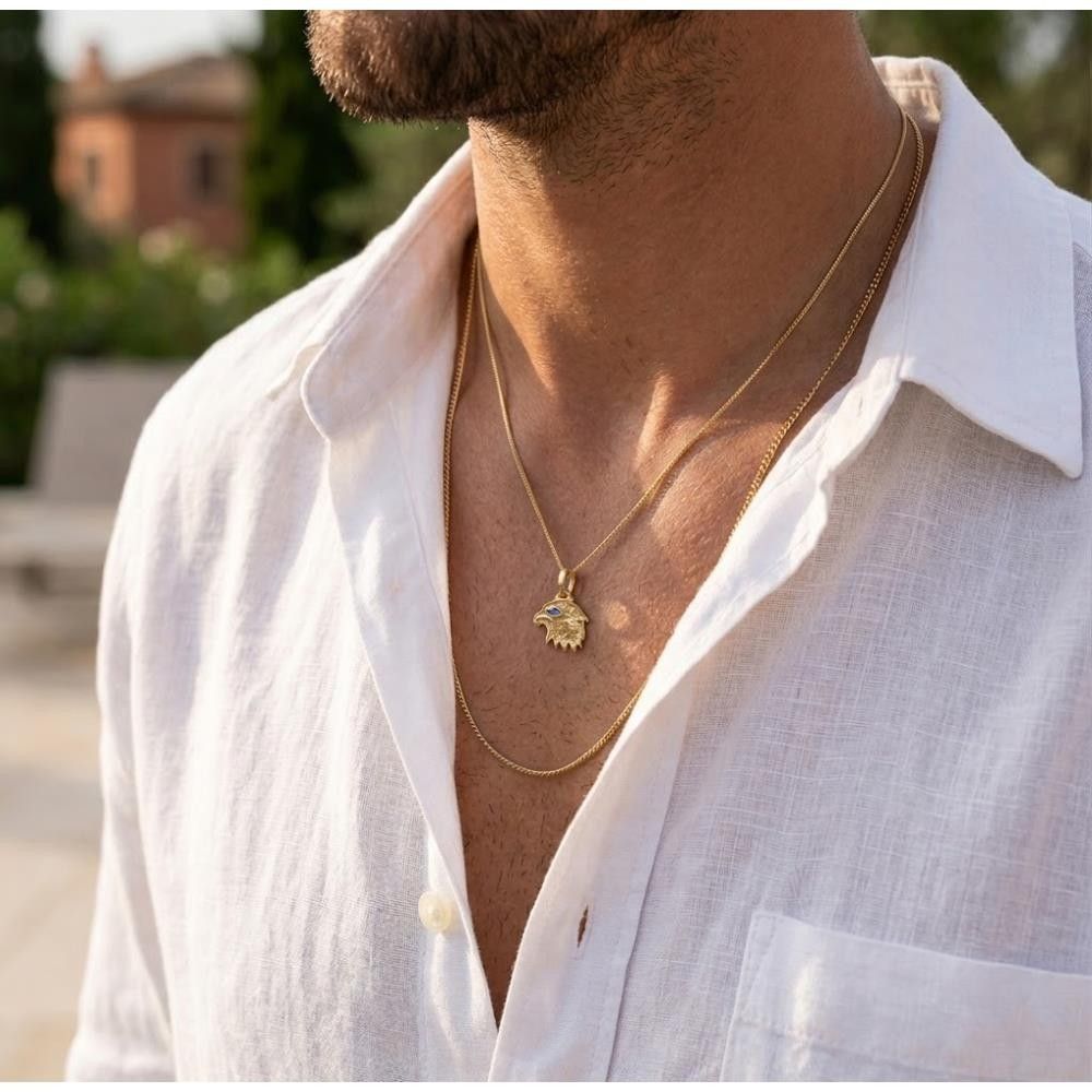 Ciondolo Acquila Lazio in Oro Giallo 18 Kt