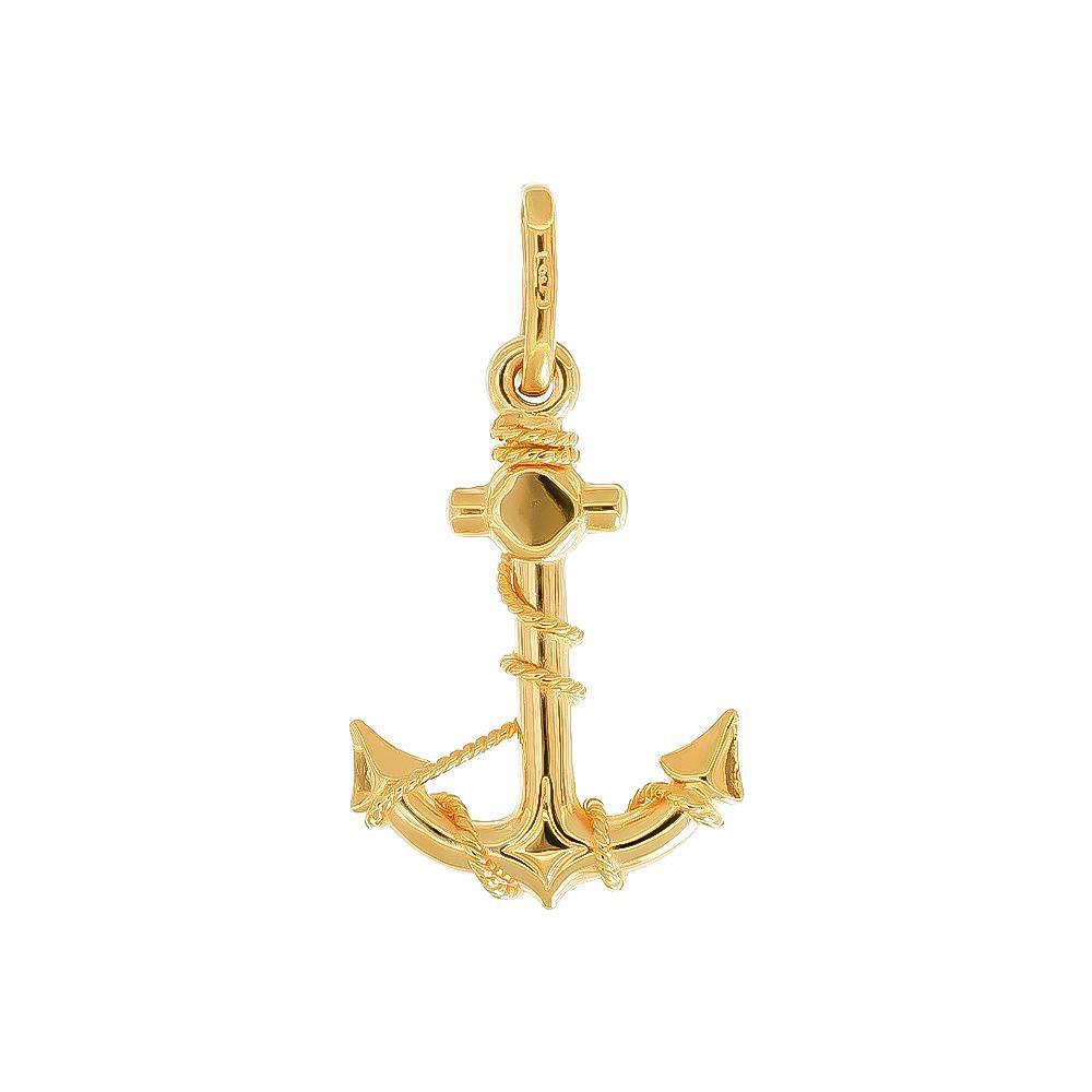 Ciondolo Ancora in Oro Giallo 18 Kt