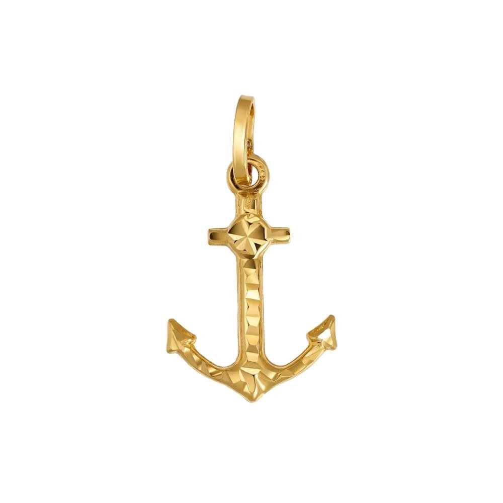 Ciondolo Ancora in Oro Giallo 18 Kt