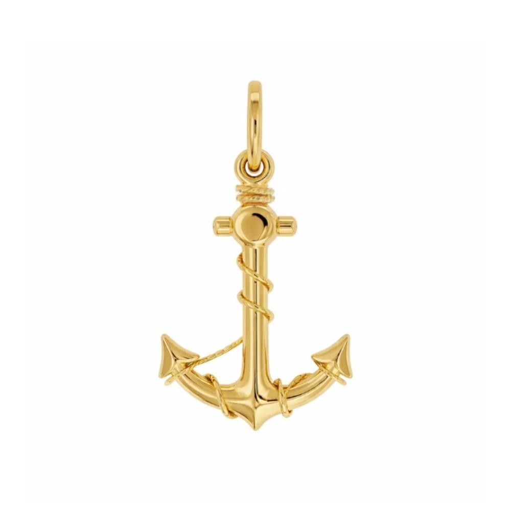Ciondolo Ancora in Oro Giallo 18 Kt
