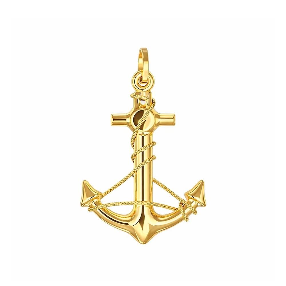 Ciondolo Ancora in Oro Giallo 18 Kt