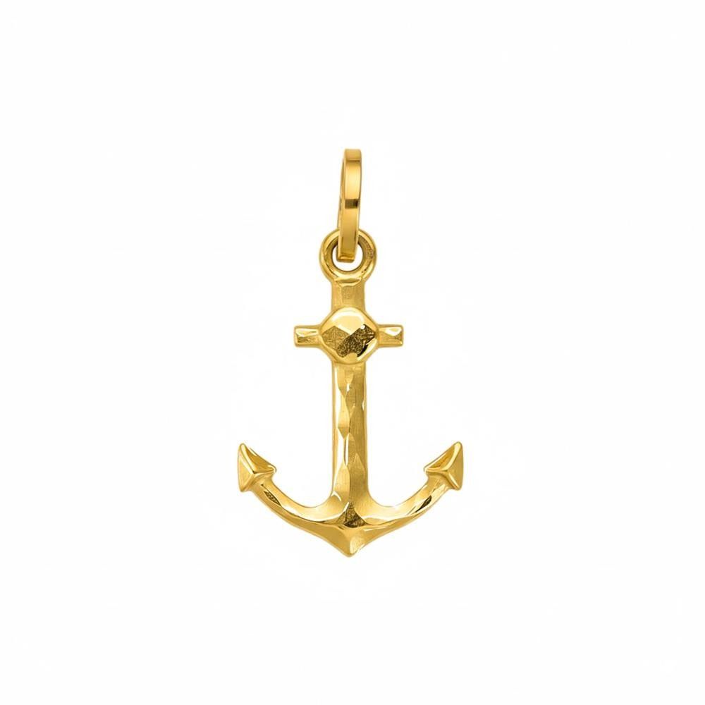 Ciondolo Ancora in Oro Giallo 18 Kt