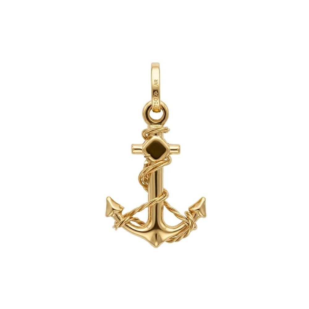 Ciondolo Ancora in Oro Giallo 18 Kt