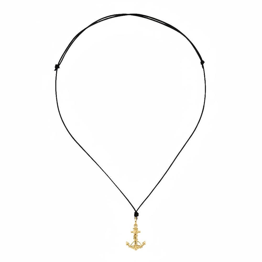 Ciondolo Ancora Media Oro Giallo 18 Kt