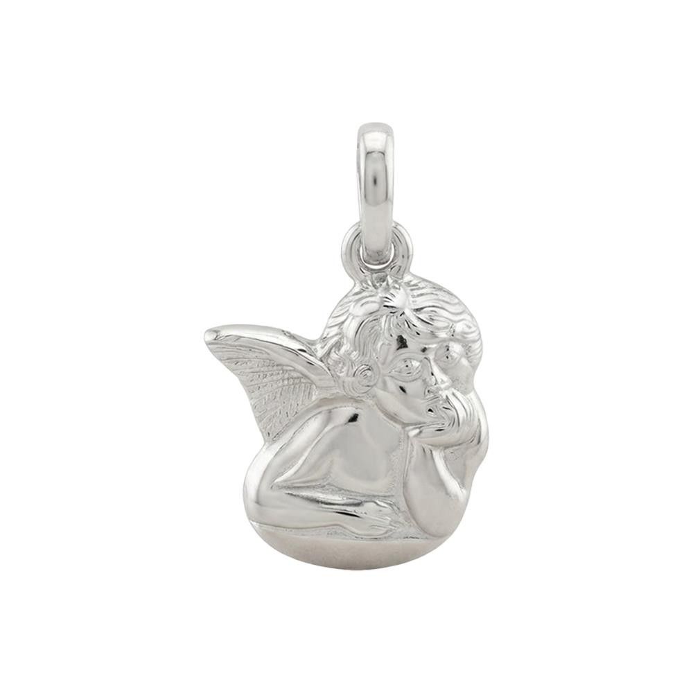 Ciondolo Angelo in Oro Bianco 18 Kt