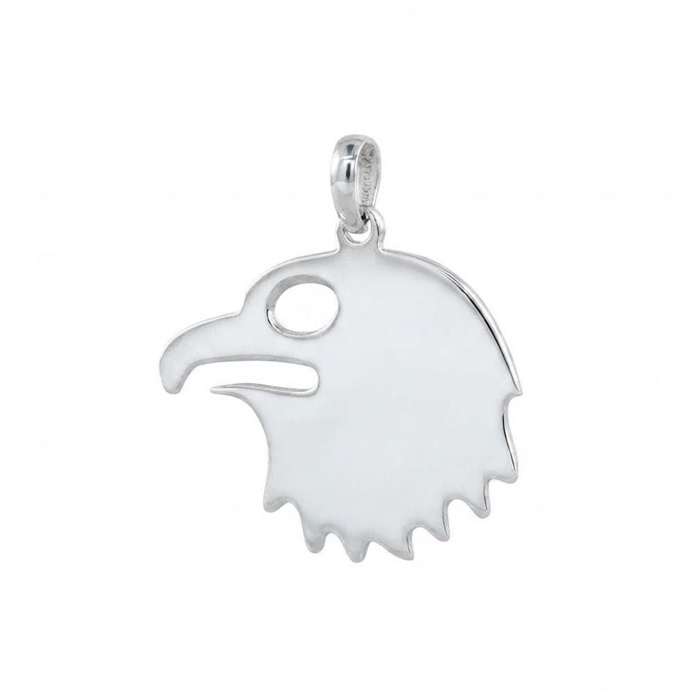 Ciondolo Aquila Lazio In Oro Bianco 18 Kt
