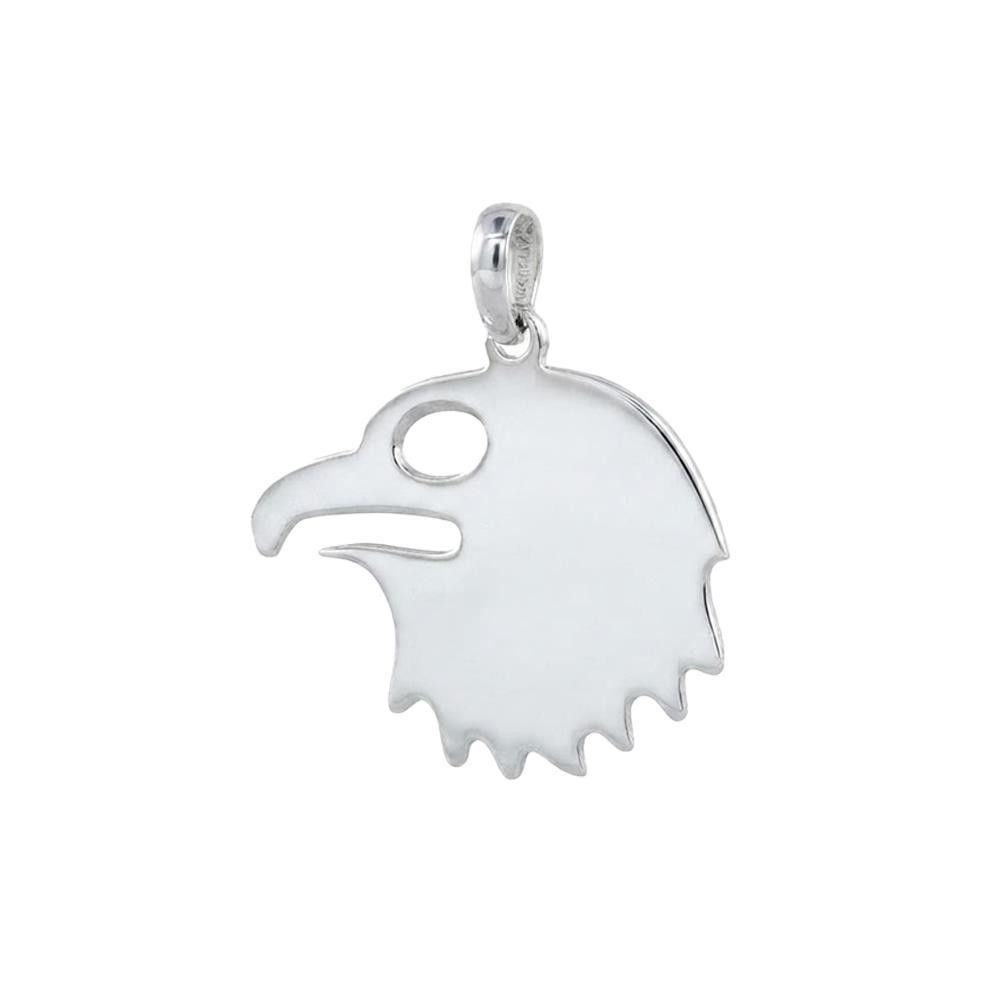 Ciondolo Aquila Lazio In Oro Bianco 18 Kt