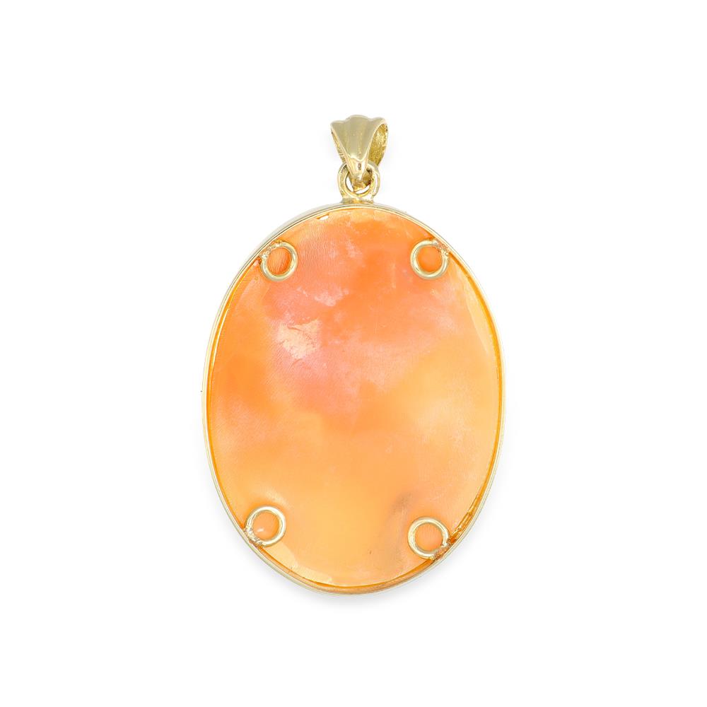 Ciondolo Cammeo in Oro Giallo 18 Kt