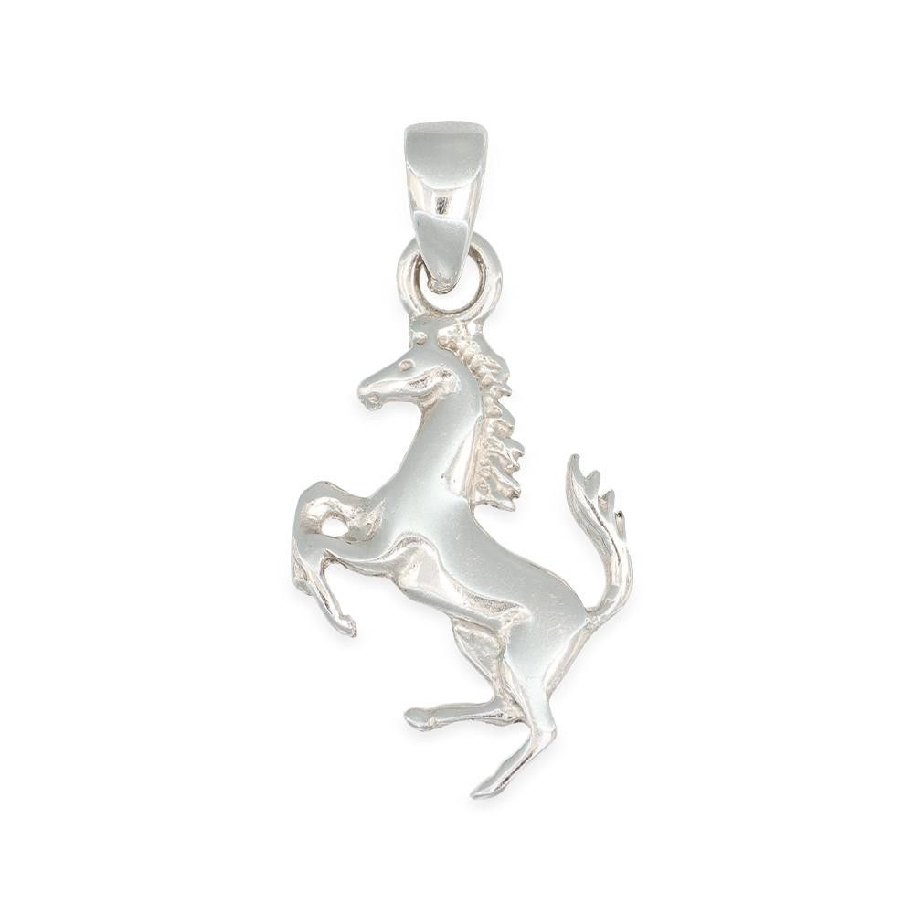 Ciondolo Cavallo in Oro Bianco 18 Kt