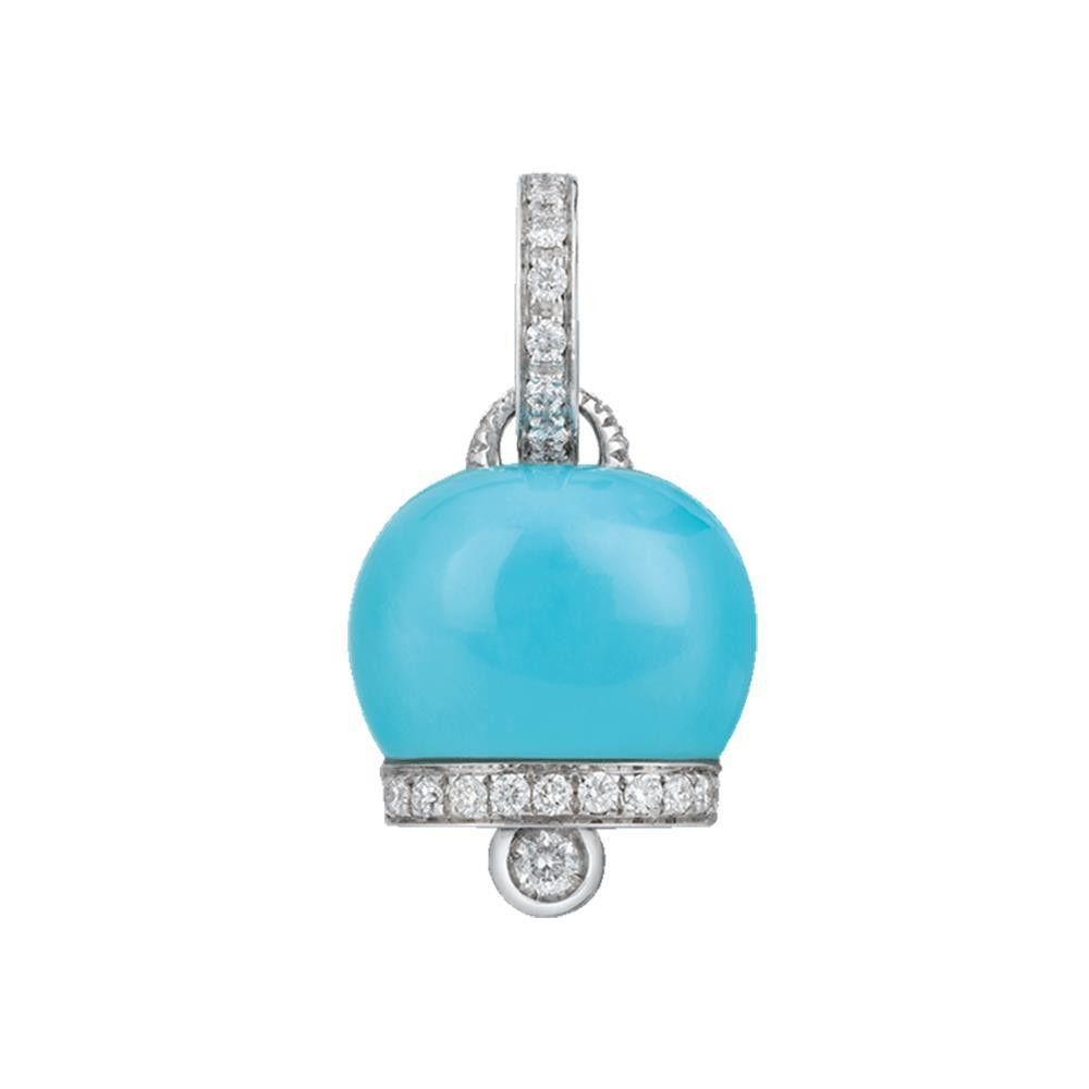 Ciondolo Chantecler Campanella Oro KT 18 Turchese