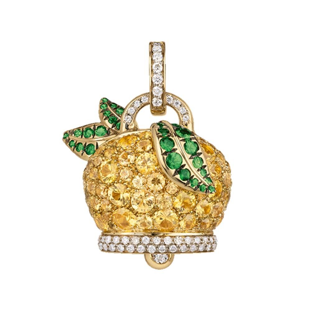 Ciondolo Chantecler Campanelle Oro KT 18 Limone