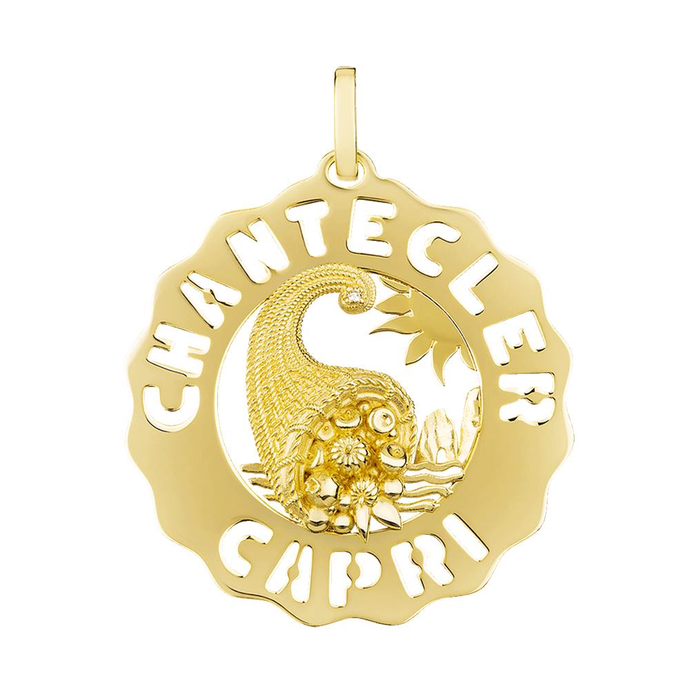 Ciondolo Chantecler Logo Oro KT 18 Cornucopia