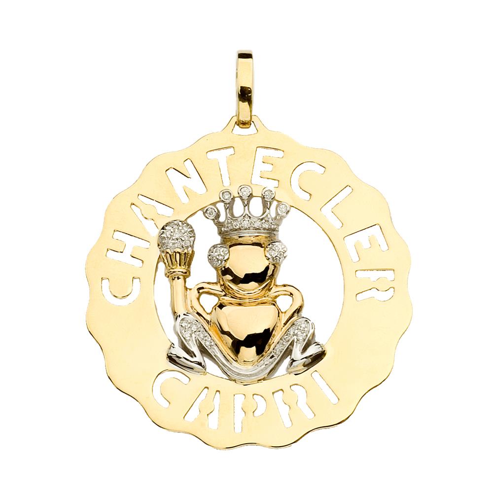 Ciondolo Chantecler Logo Oro KT 18 Principe Ranocchio