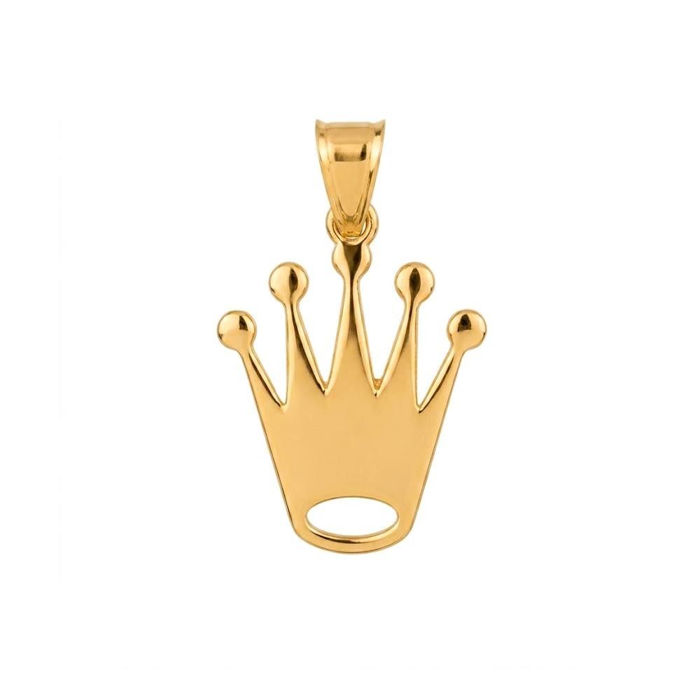Ciondolo Corona in Oro Giallo 18 Kt