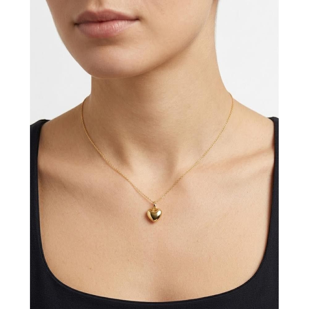 Ciondolo Cuore Bombato in Oro Giallo 18 Kt