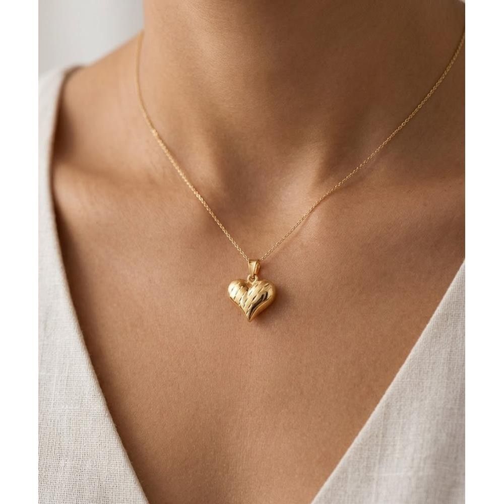 Ciondolo Cuore in Oro Giallo 18 Kt