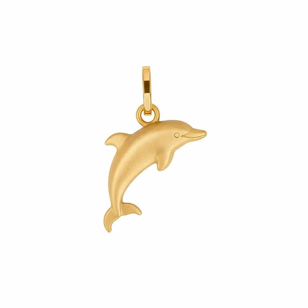 Ciondolo Delfino in Oro Giallo 18 Kt